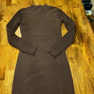 Brown Knit Zara Sweater dress, size Medium